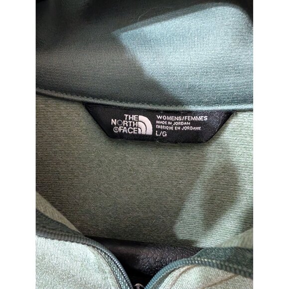 The North Face Womens L/G Green 1/4 Zip Pullover Size L - Picture 2 of 5